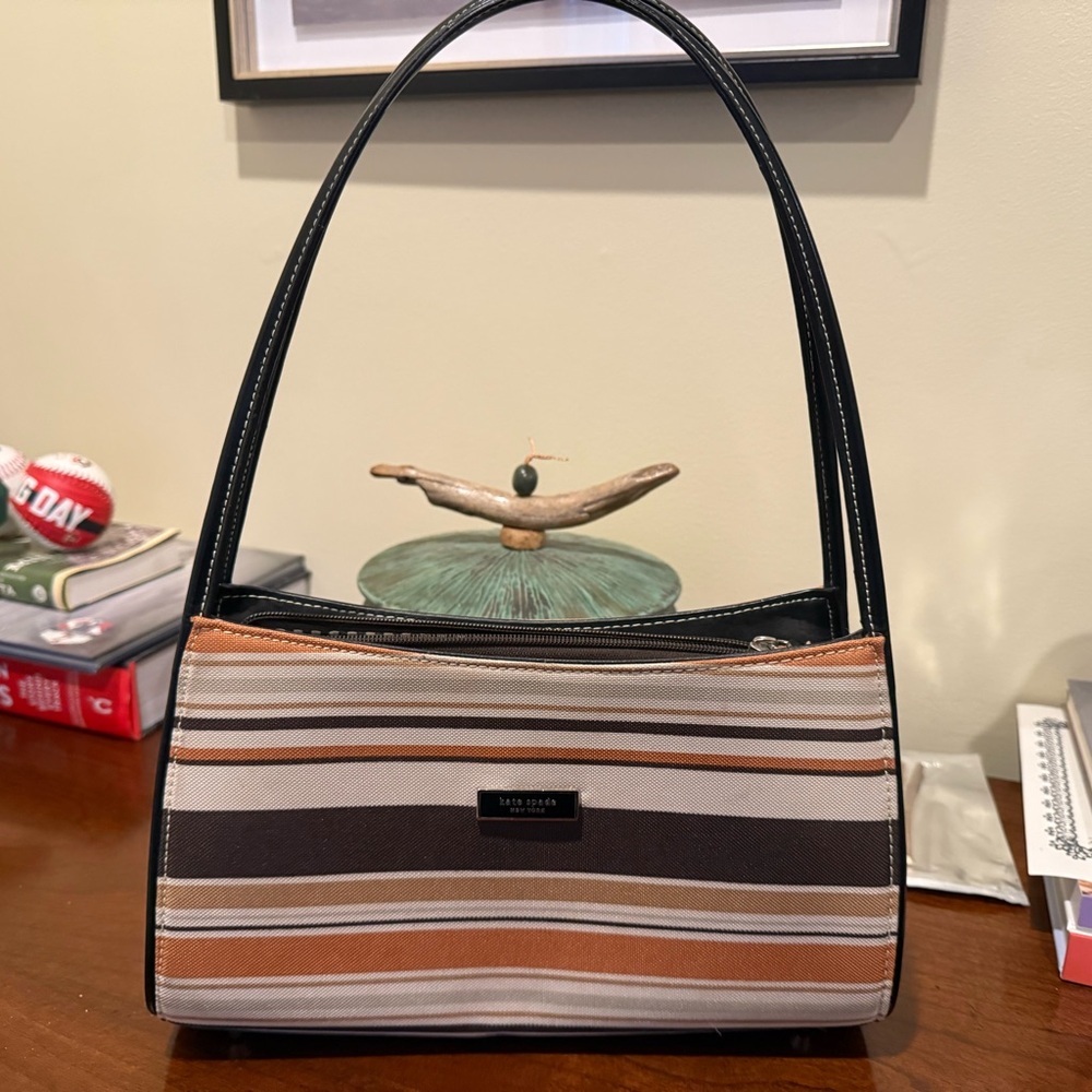 Nine West Striped Brown and Black Women's Bag